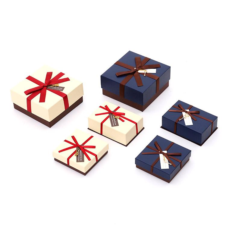 RIBBON GIFT PAPER BOX,CUSTOM PAPER BOX