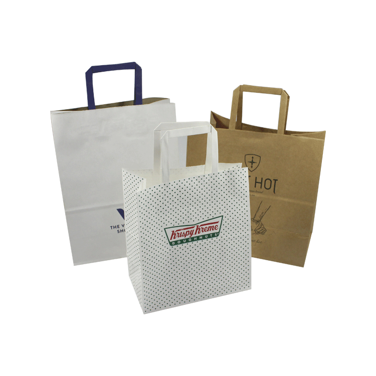 BROWN PAPERBAGS WITH HANDLE,FLAT HANDLE PAPERBAG,CUSTOMIZE PAPERBAG,SHOPPING PAPERBAG